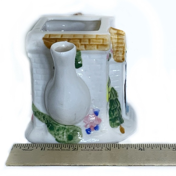 Vintage Cottage Teapot Bag Holder Canister Creamer Sugar Bowl Serving Set 2 Pc - Picture 6 of 16